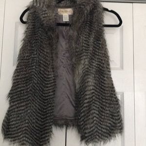 Faux fur vest